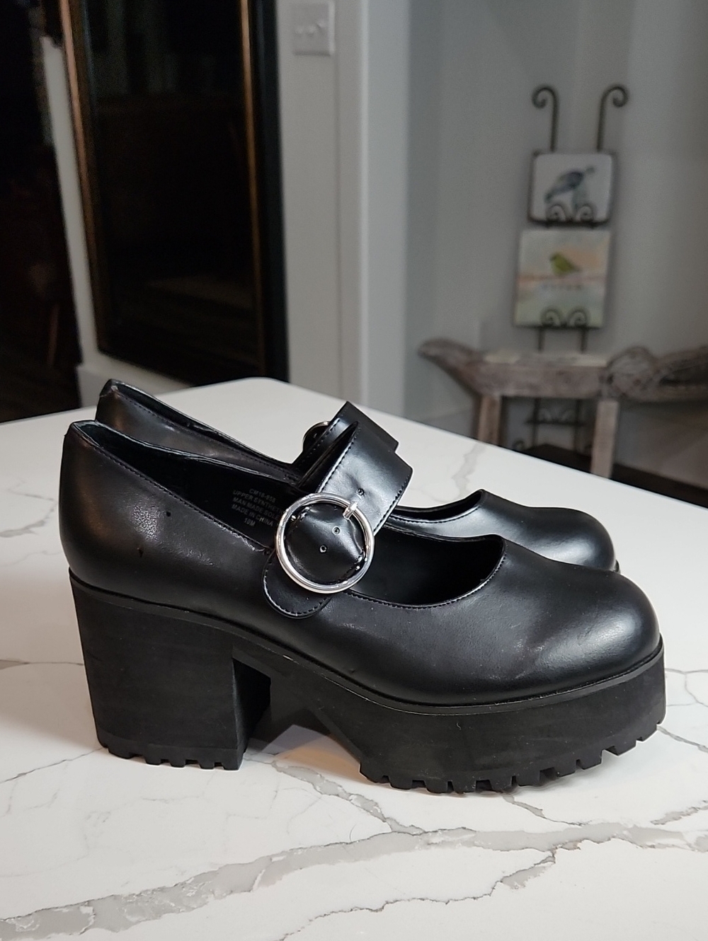 Iconic Current Moon Damnation Platform Mary Janes Size 10